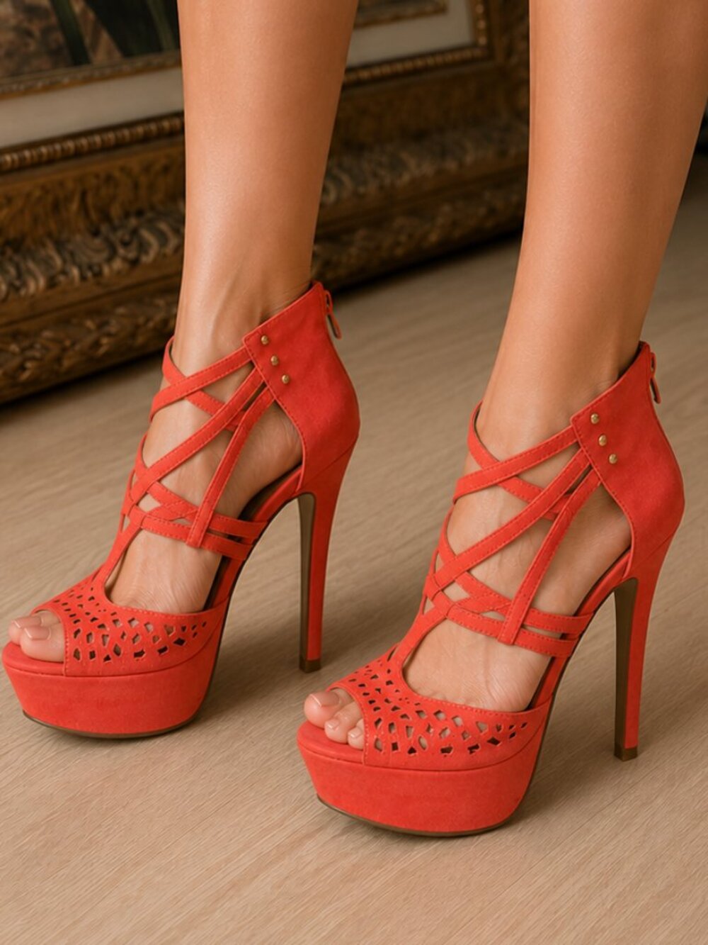Shi by Journeys Women's Coral Heels